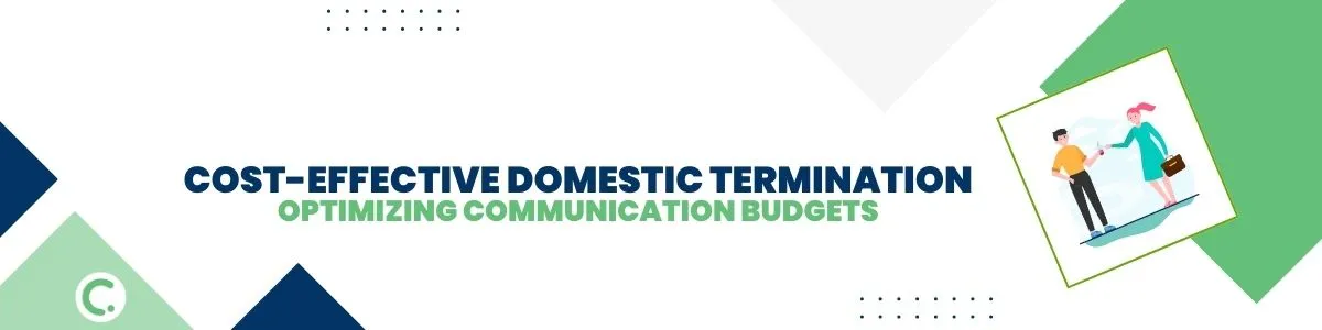 Cost-Effective Domestic Termination: Optimizing Communication Budgets